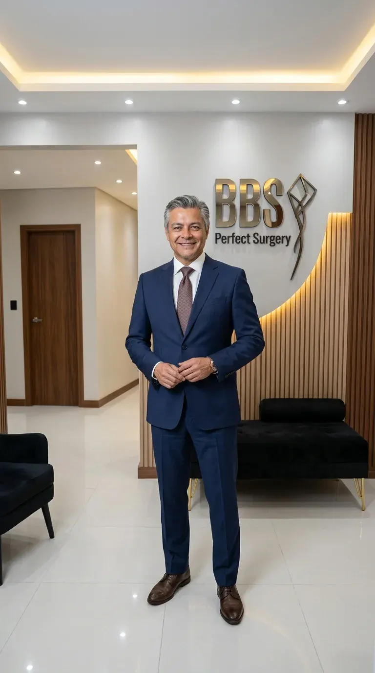 Dr. Alejandro Brito en la recepción de BBS Perfect Surgery